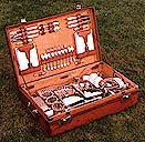 Click for Leather Suitcased Picnic Sets